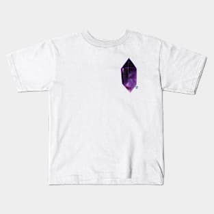 Amethyst Crystal Kids T-Shirt